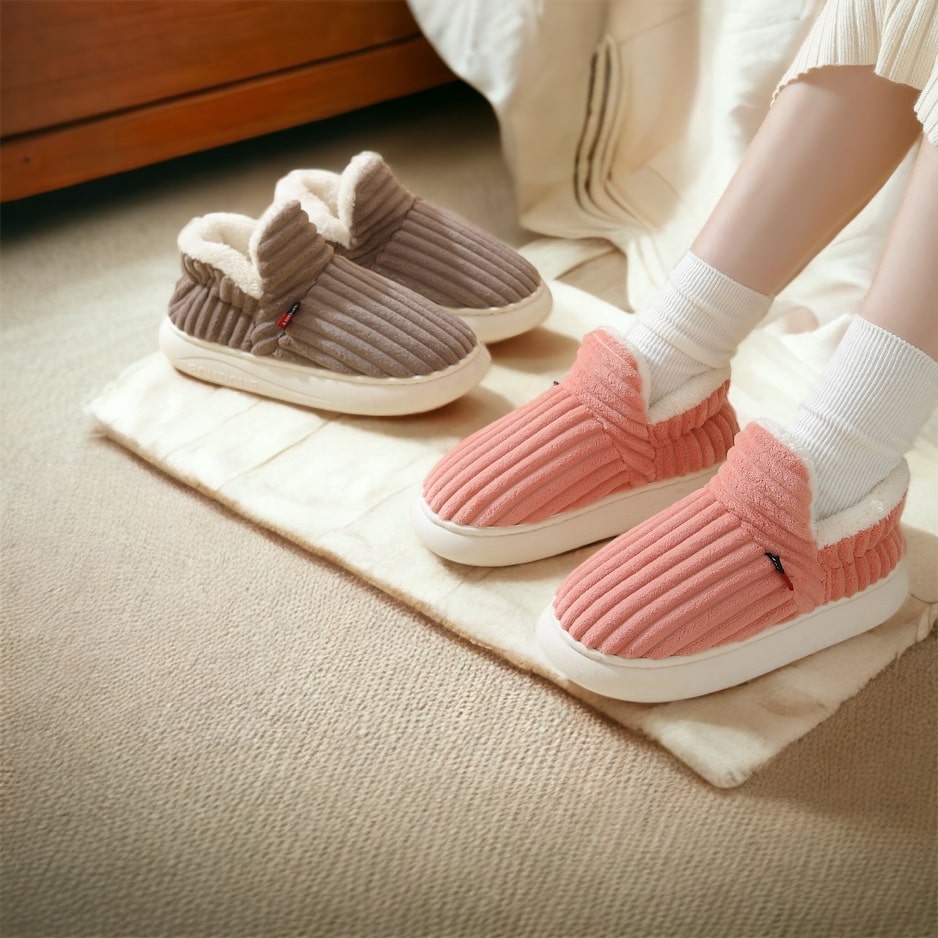 CozyComfort™ - Therapeutic Fleece Winter Slippers for Warmth & Comfort
