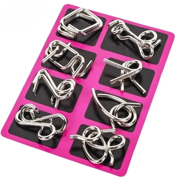 BrainFlex™ - Metal Puzzle Set for Cognitive Challenge & Fun