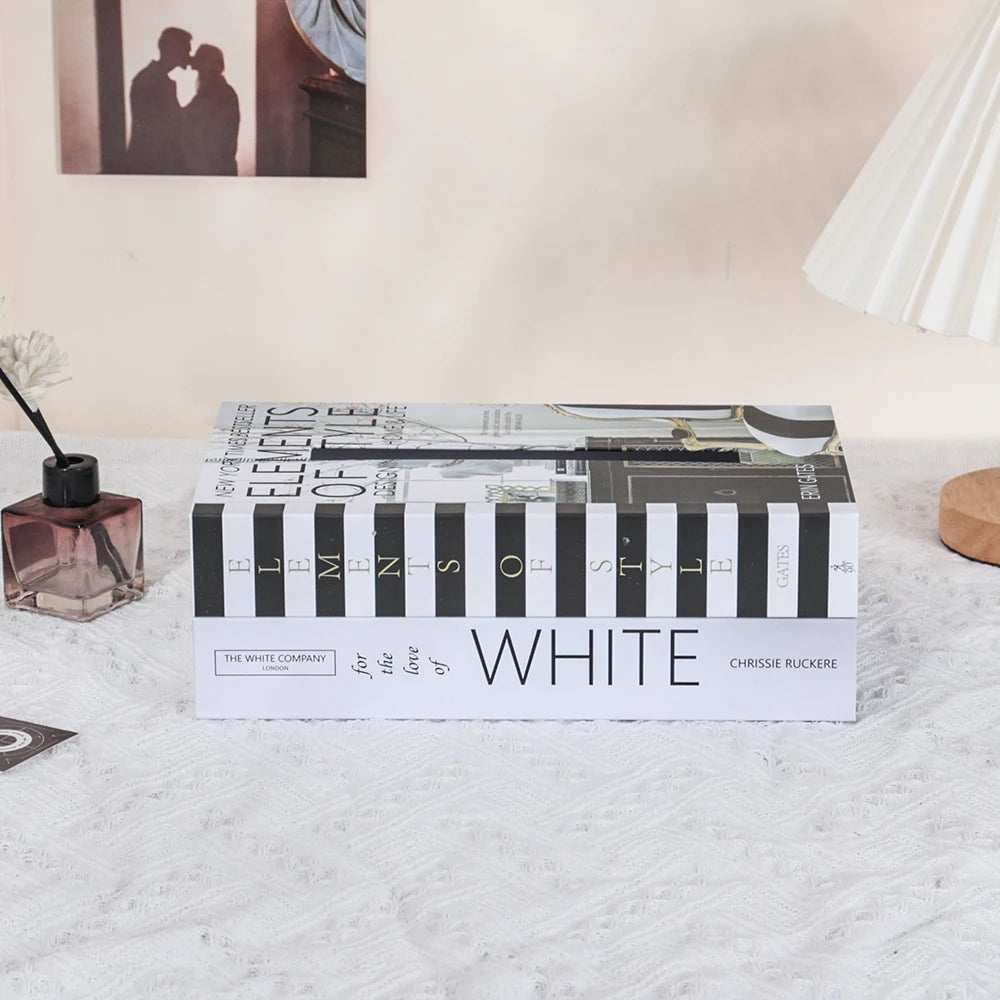 Decorative Book-Style Tissue Box Holder for Stylish Storage