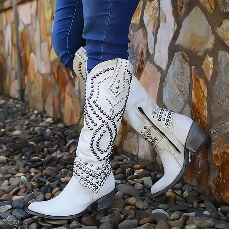 Sleek Western Knee-High Boots
