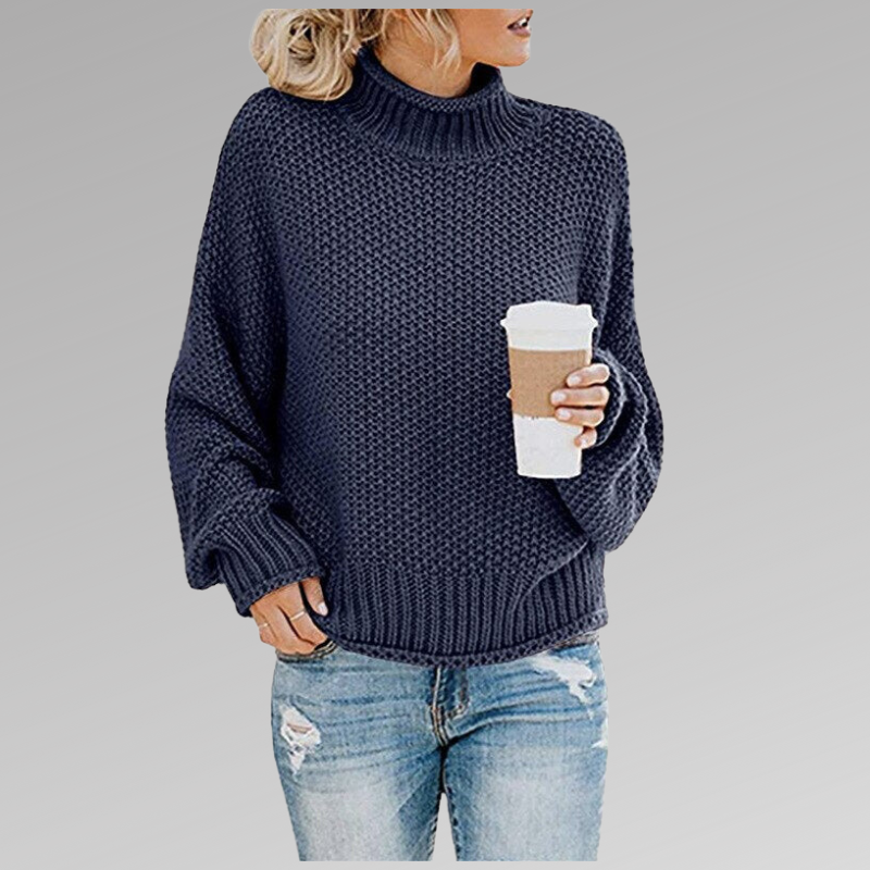 Cozy High Collar Pullover Sweater