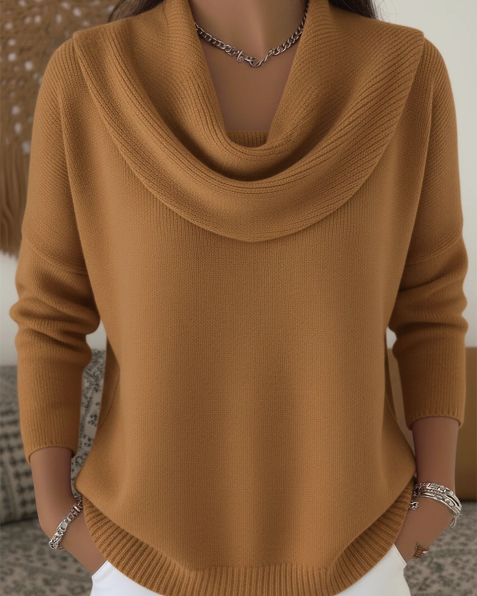 Ruffled Neck Sweater