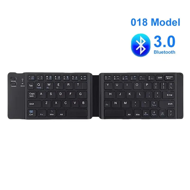 Slim Portable Tri-Fold Bluetooth Wireless Keyboard