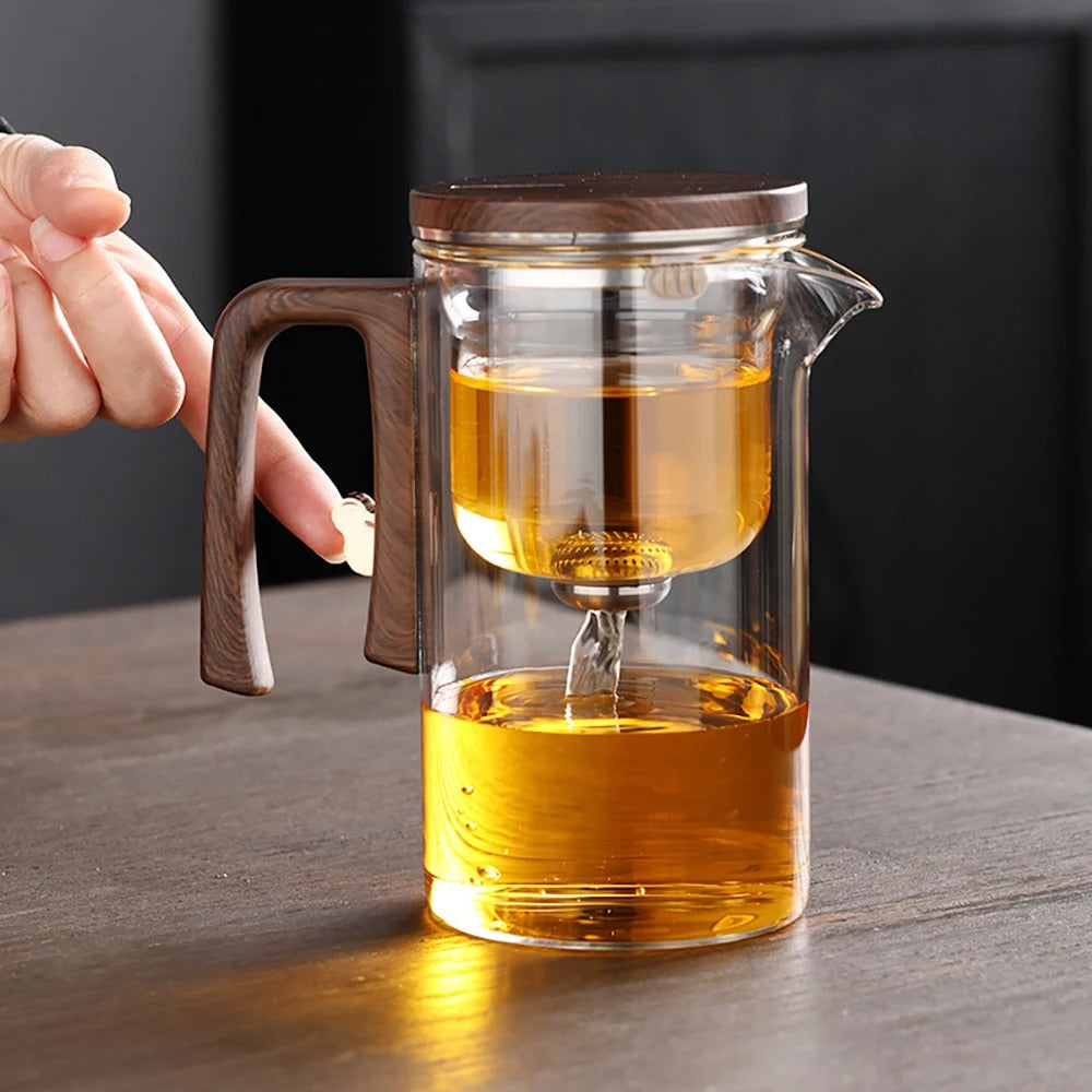 Elegant Heat-Resistant Glass Teapot for Loose Leaf Brewing