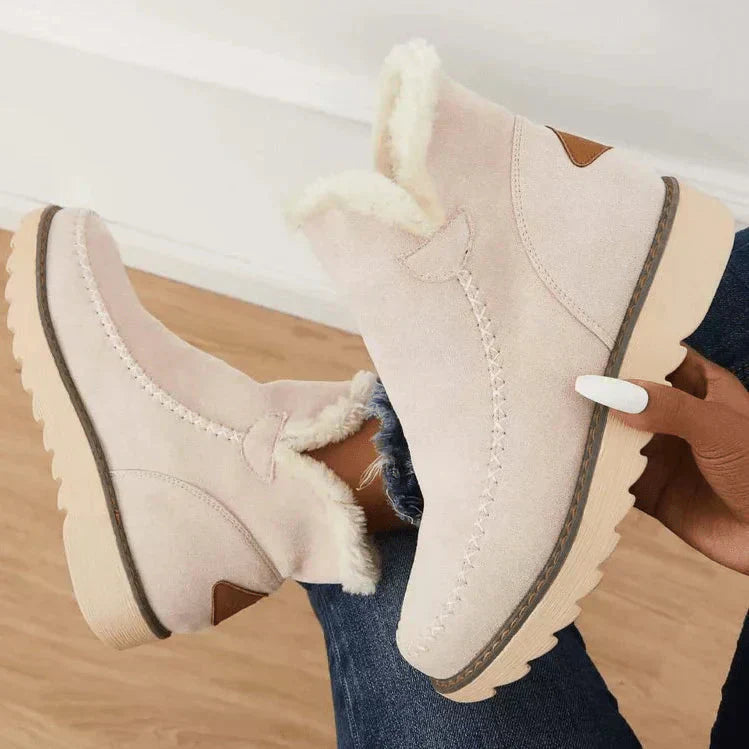 Cozy Knit Winter Ankle Boots