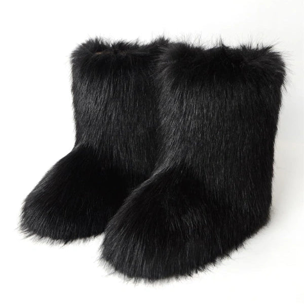 Frosted Fluff Y2K Retro Boots