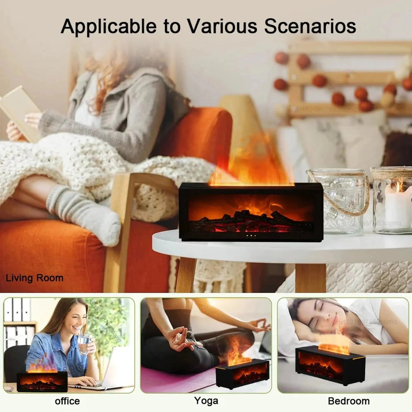 HavenGlow™ - Fireplace Aroma Diffuser for Cozy Ambiance