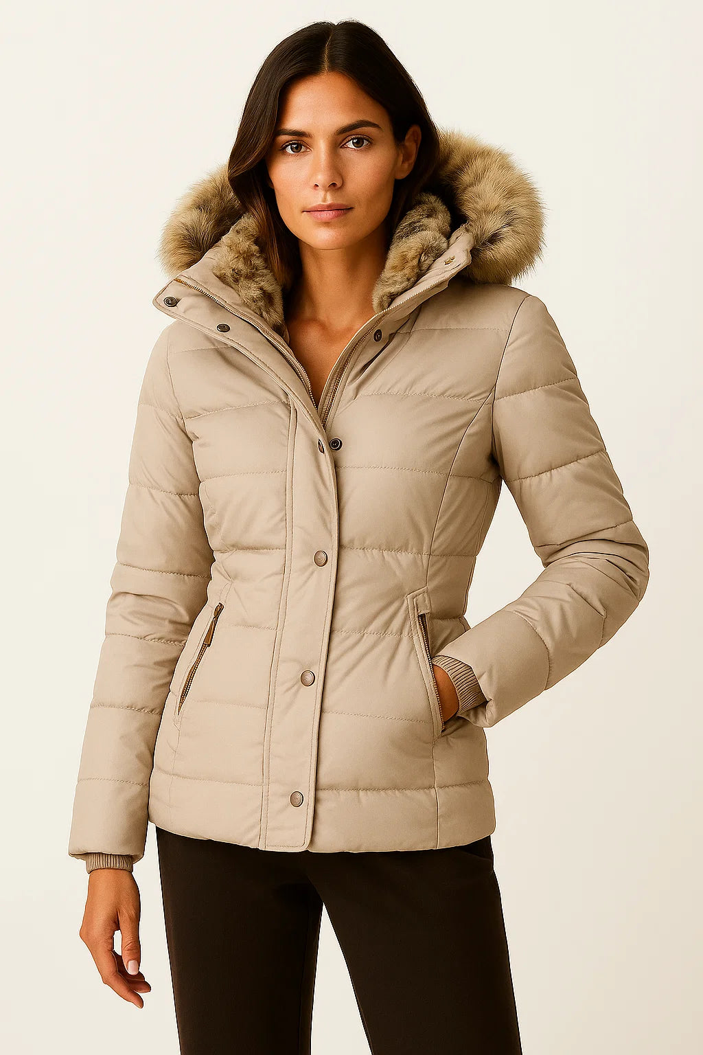 Sleek Long Winter Coat for Chic Warmth