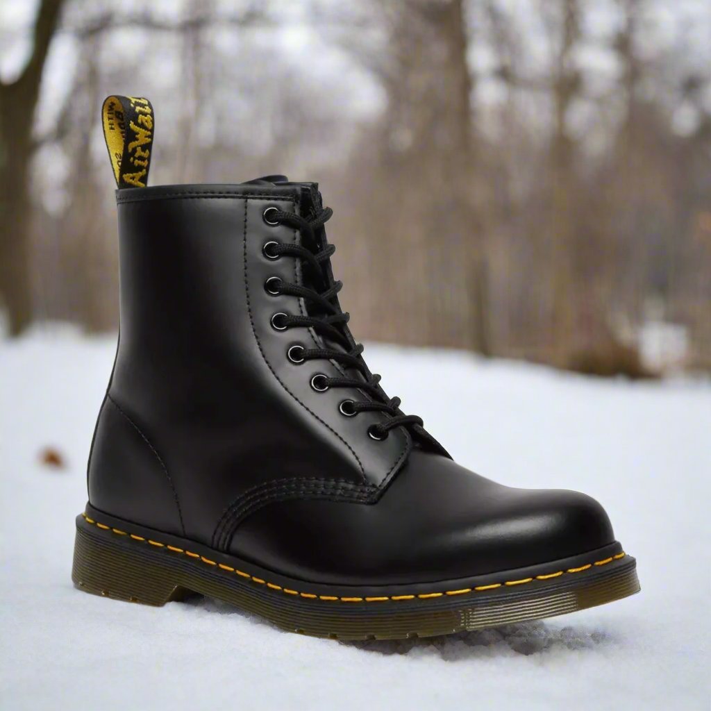 Classic Elegant Lace-Up Leather Boots