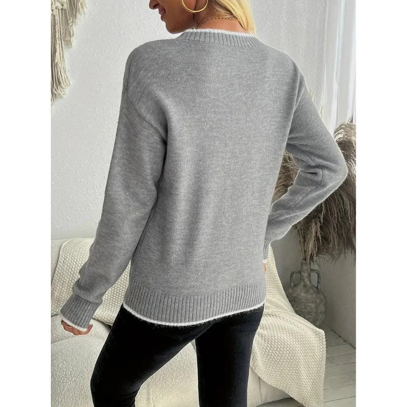 Cozy Snowflake Knit Sweater