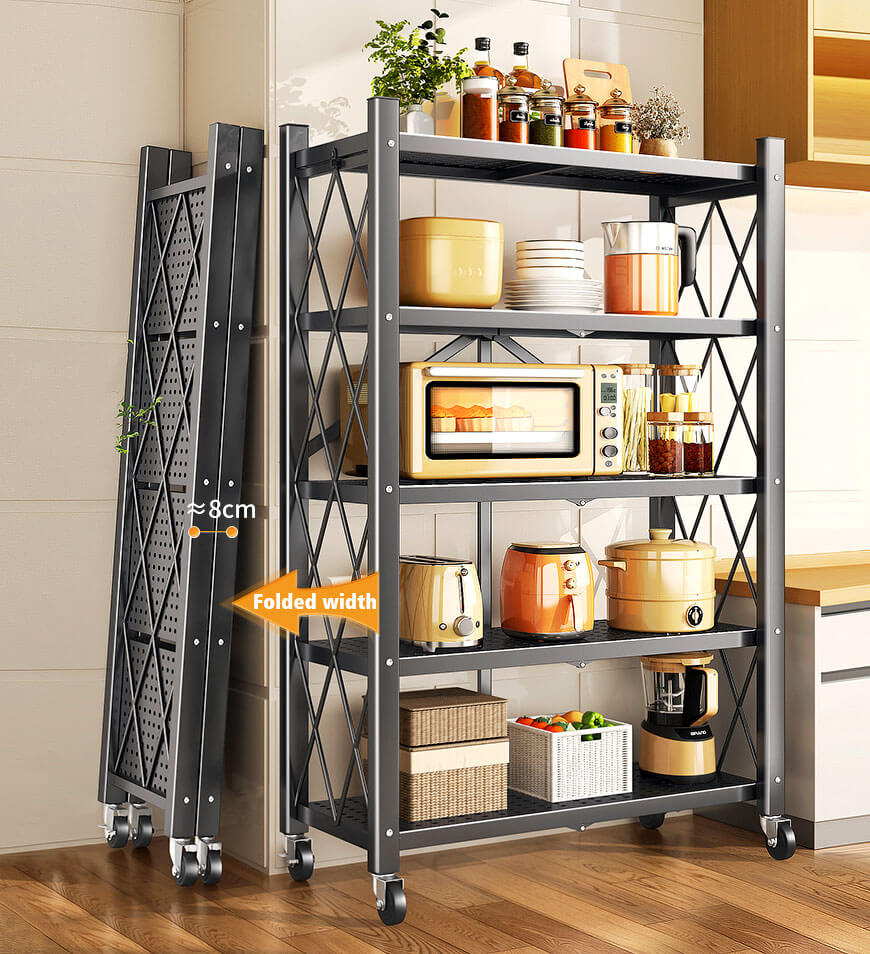Joybos™ - Heavy Duty Foldable Metal Organizer Shelves with Wheels