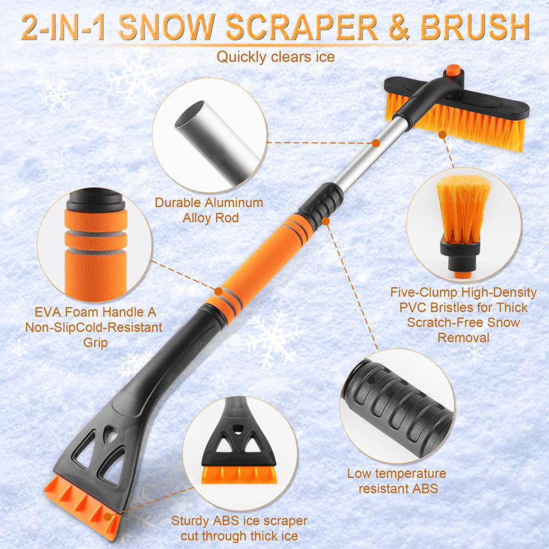 FrostGuard™ - Heavy-Duty Ice Scraper for Car Windshields