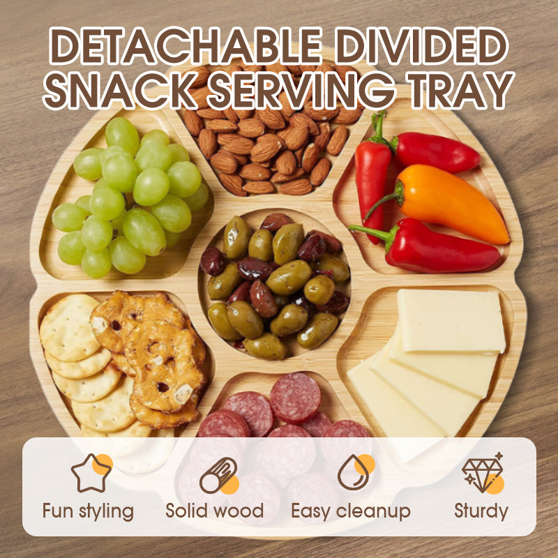 SnackEase™ - Detachable Divided Serving Tray for Snacks