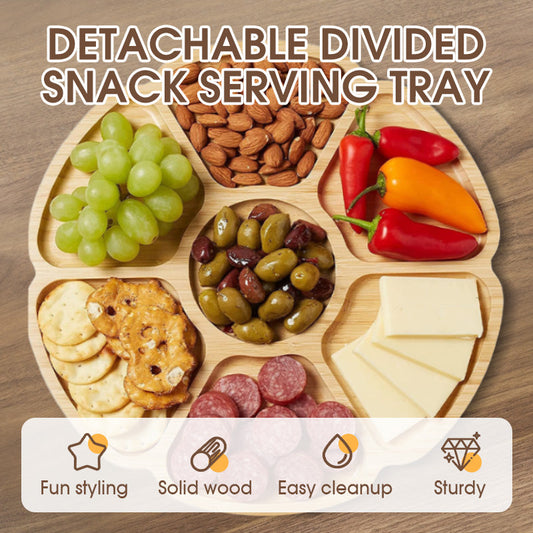 SnackEase™ - Detachable Divided Serving Tray for Snacks