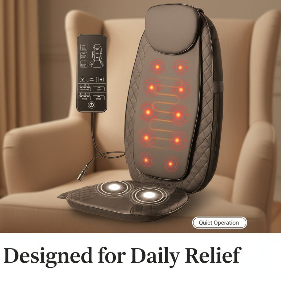 RelaxEase - Melt Away Back Pain with Deep Heat Massage