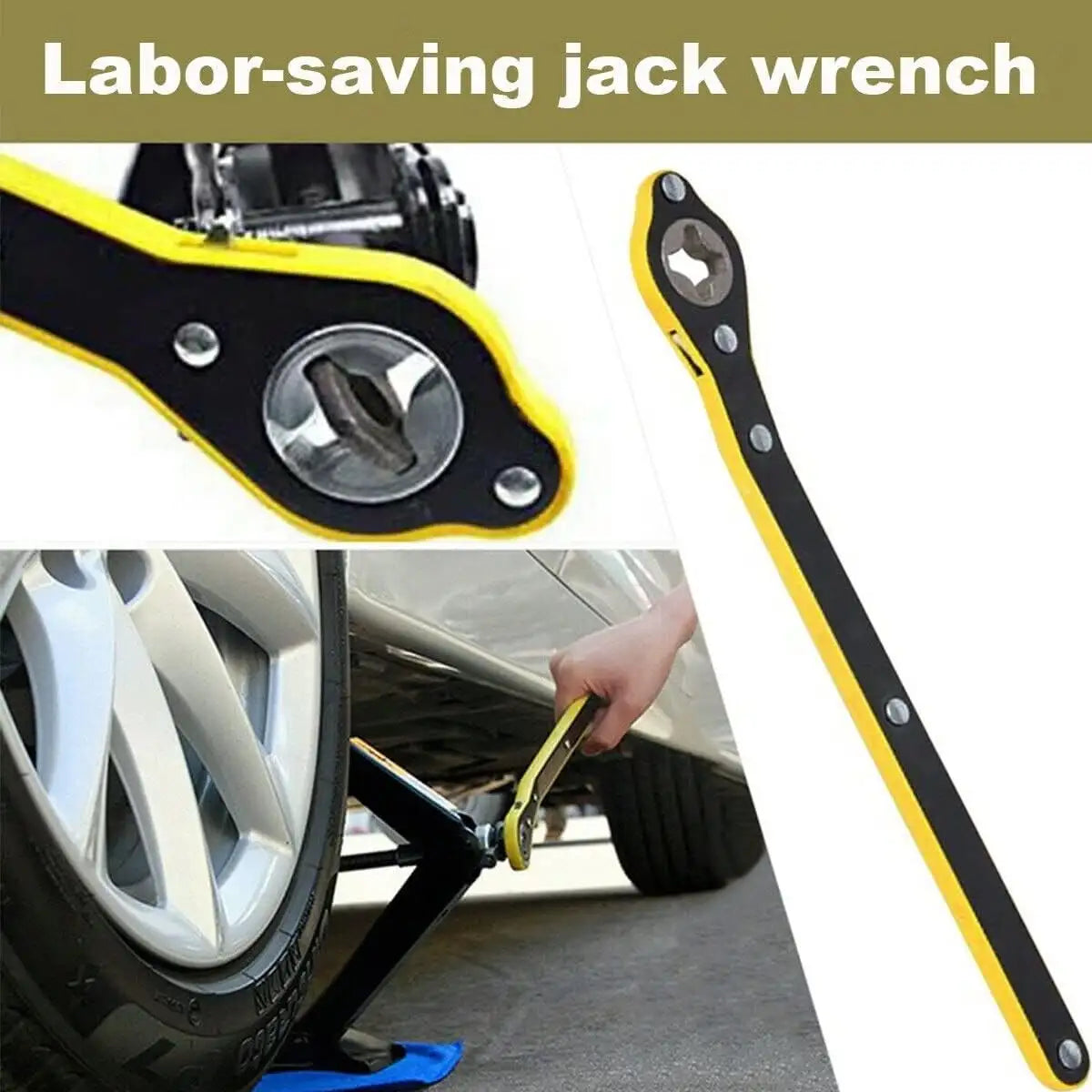 AutoLift™ - Universal Car Jack Ratchet Wrench Kit