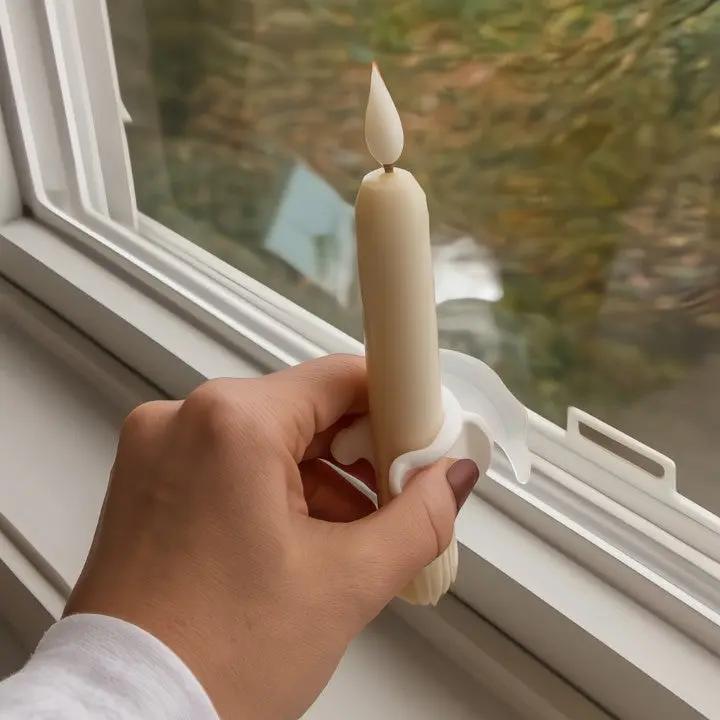 GlowHaven™ - Set of 6 LED Window Candles with Flickering Flame