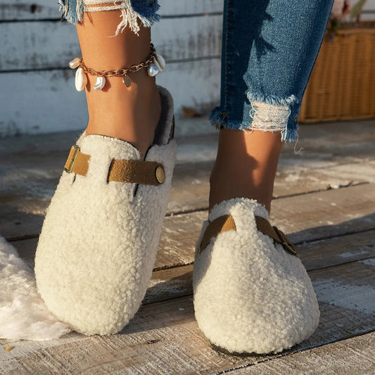 Cozy Luxury Sheepskin Slippers for Winter Comfort