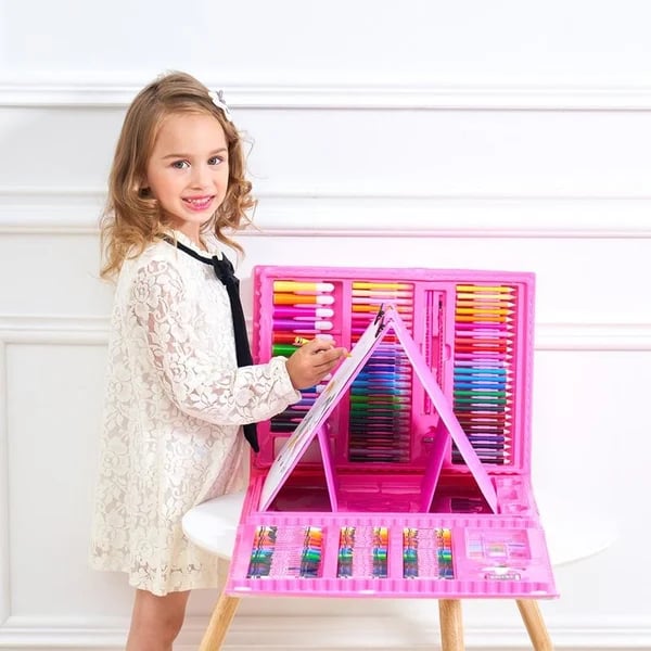 CreativeJoy™ - 6-in-1 Art Set with Painting Tools & Vibrant Colors