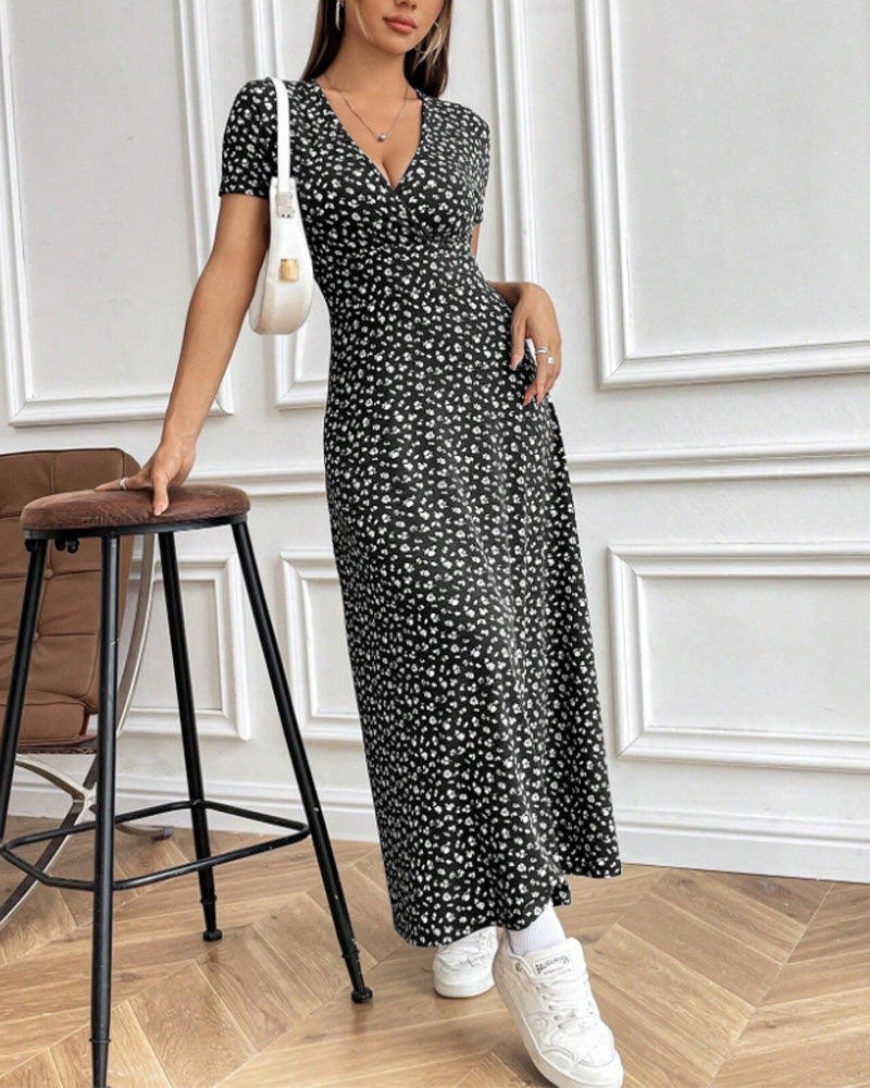 Elegant Printed Bodycon Dress