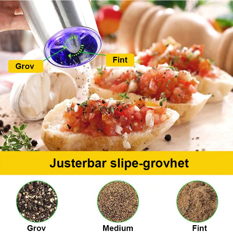 SpiceEase™ - Automatic Electric Salt & Pepper Grinder