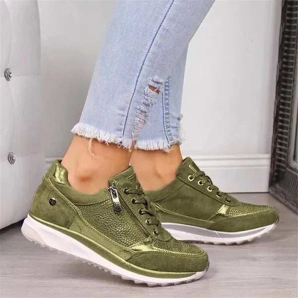 Comfortable Orthopedic Zip-Up Sneakers