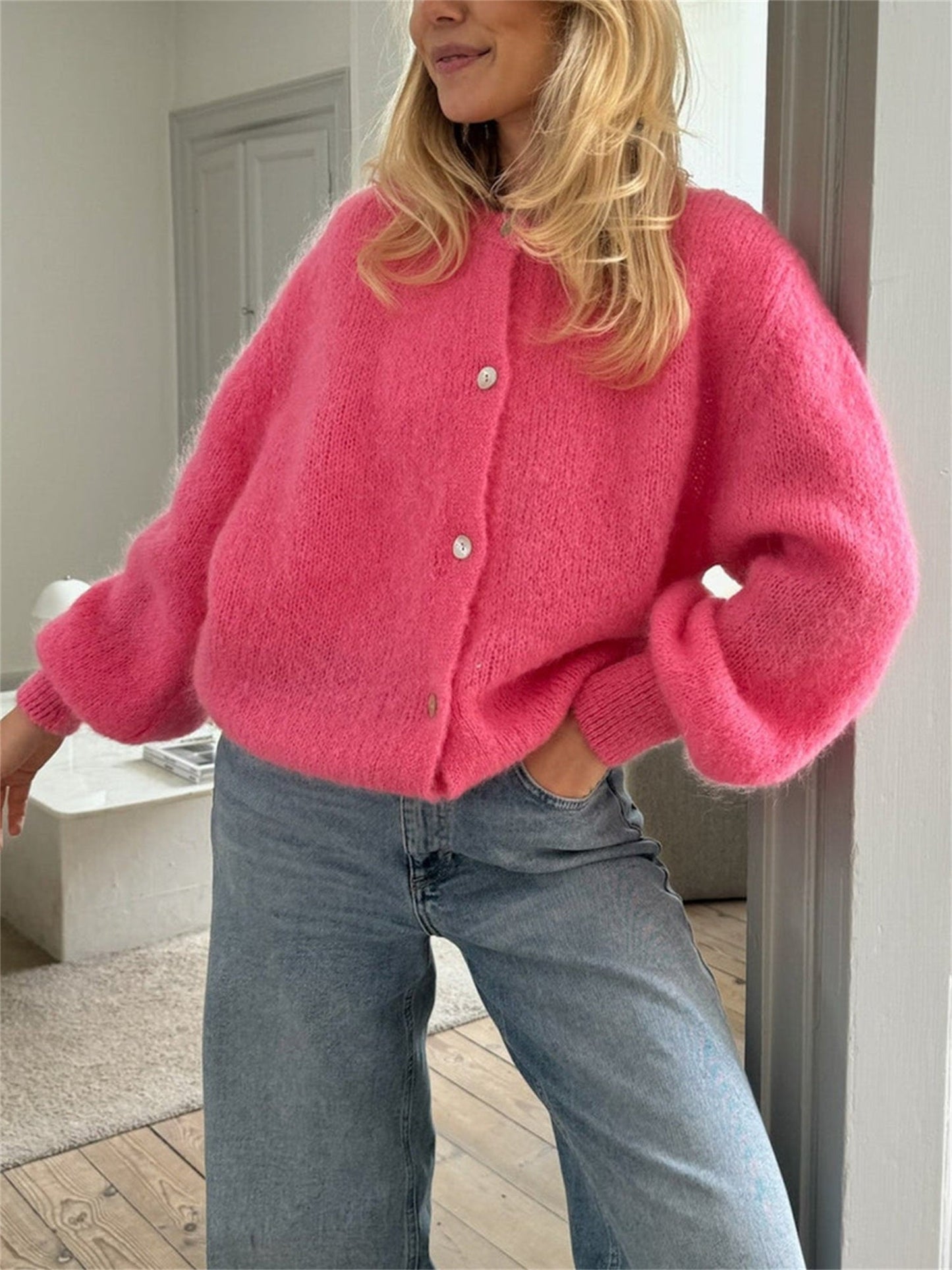 Soft Cashmere Knit Cardigan