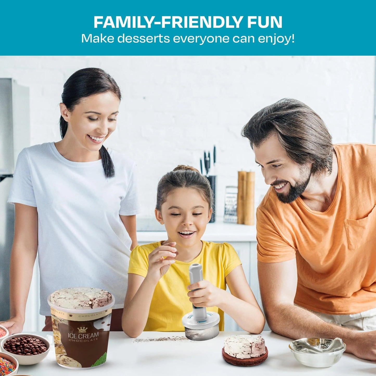 Effortless Frozen Treat Scoop and Release Tool