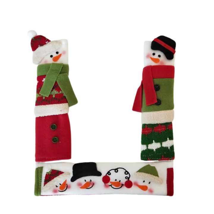FrostyGrips™ - Holiday Snowman Door Handle Covers
