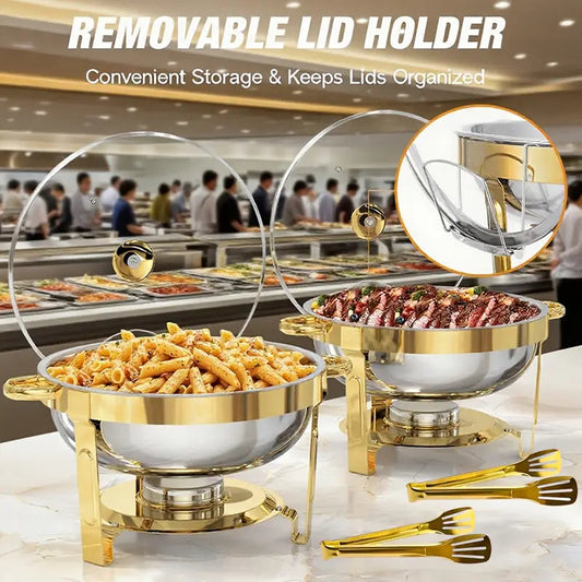 BuffetEase™ - Stainless Steel Chafing Dish Set