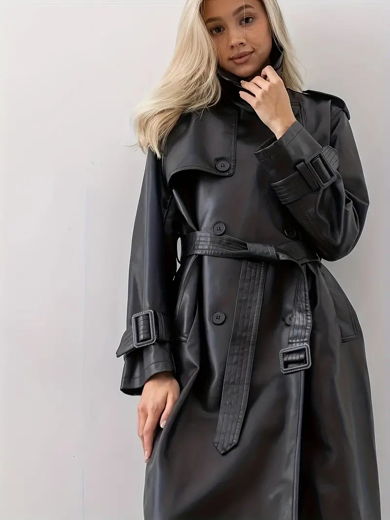 Leather Trench Coat