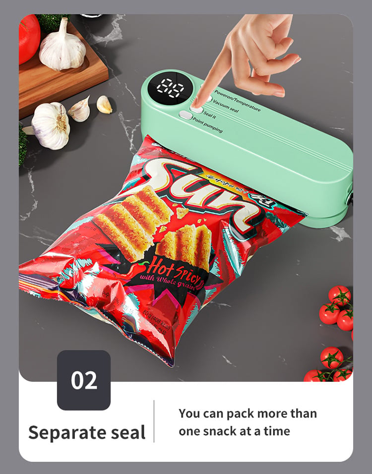 FreshSeal™ - Mini Wireless Food Vacuum Sealer for Freshness