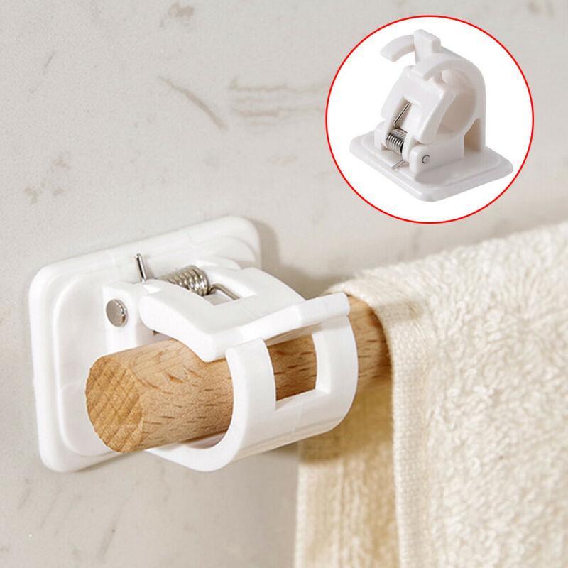 Set of Adjustable No-Drill Curtain Holdbacks for Stylish Window Decor