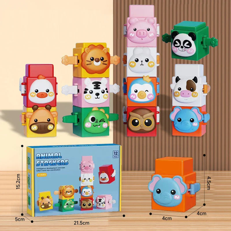 Stacking Animal Game for Toddlers – Motor Skills & Creative Play Toy