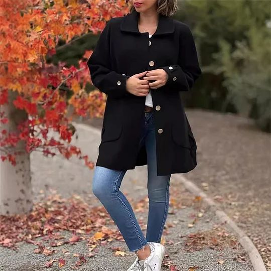 Women's Mid-Length Loose Fit Jacket
