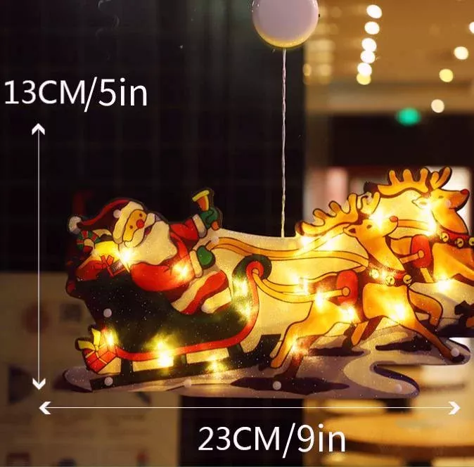 1+1 FREE | Festive Christmas Window Hanging Lights for Holiday Decor