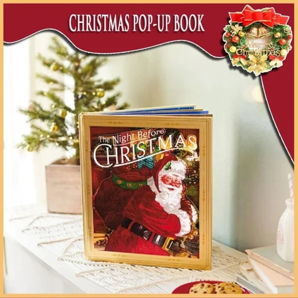 WonderTale™ - Whimsical Christmas Eve Pop-Up Book with Lights & Sound