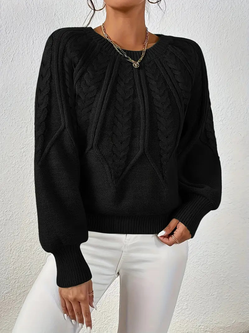 Elegant Long Sleeve Pullover Sweater