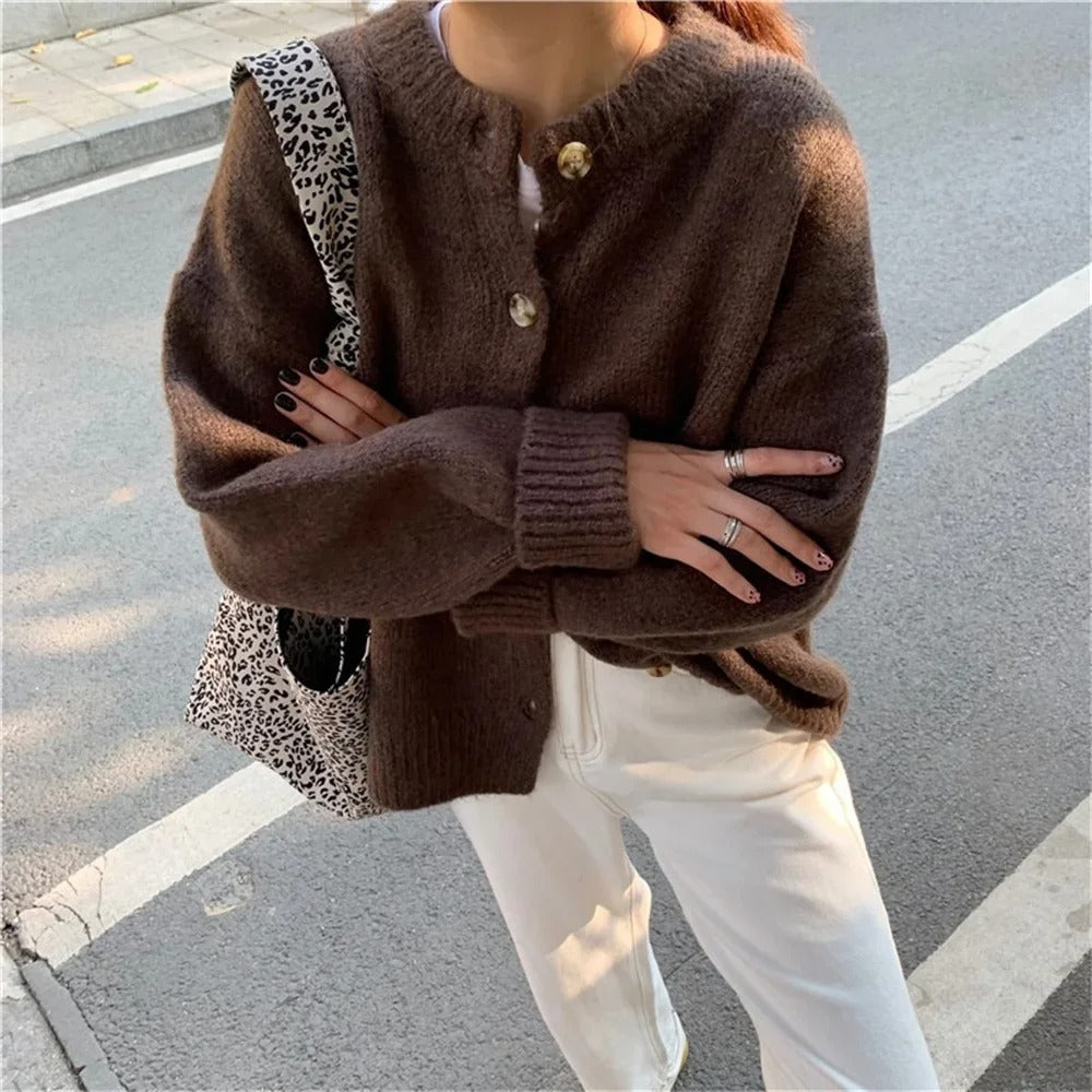 Cozy Casual Knit Cardigan Sweater