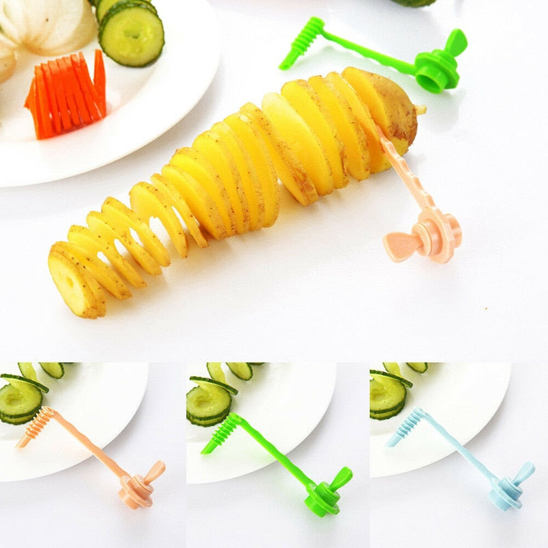 Ergonomic Spiral Vegetable Cutter Tool