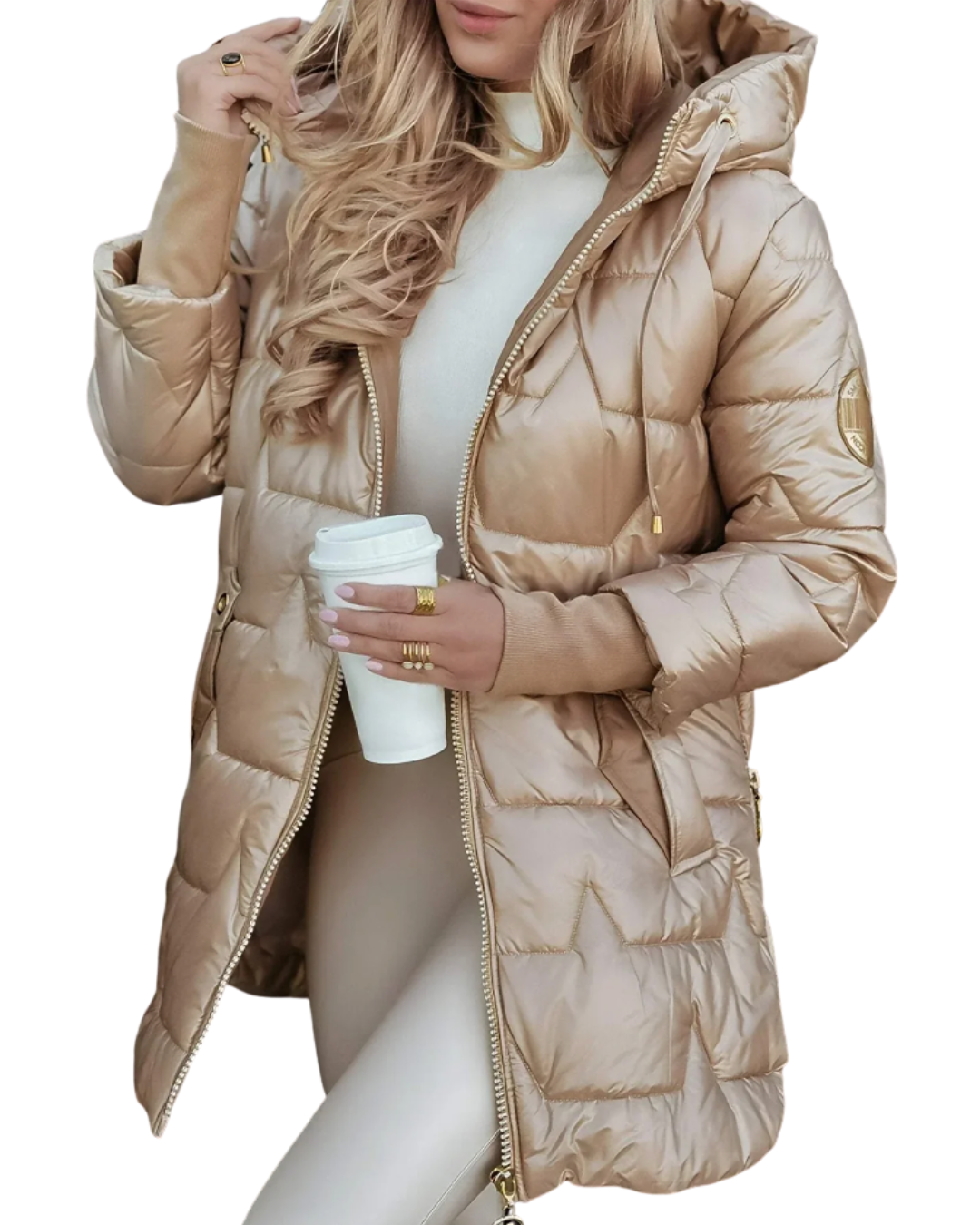 Cozy Quilted Hooded Jacket for Effortless Style
