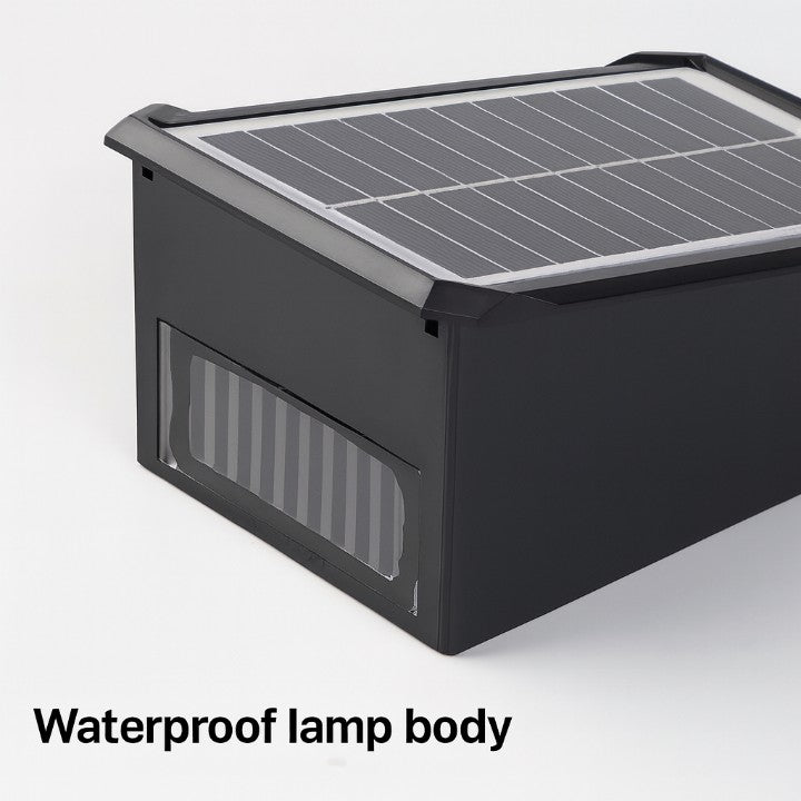 LumaGlow™ - Elegant Solar Wall Light with 4-Sided Color Glow