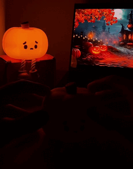 Cozy Knit Mini Pumpkin Decoration