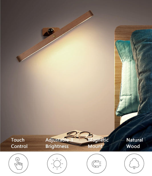 LumaWood - Effortless Magnetic Lamp with Soft Natural Light Anywhere