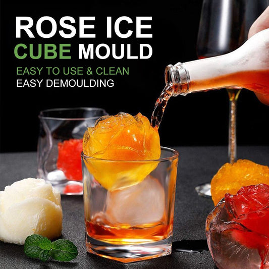 FrostBloom™ - Rose-Shaped Ice Cube Mold
