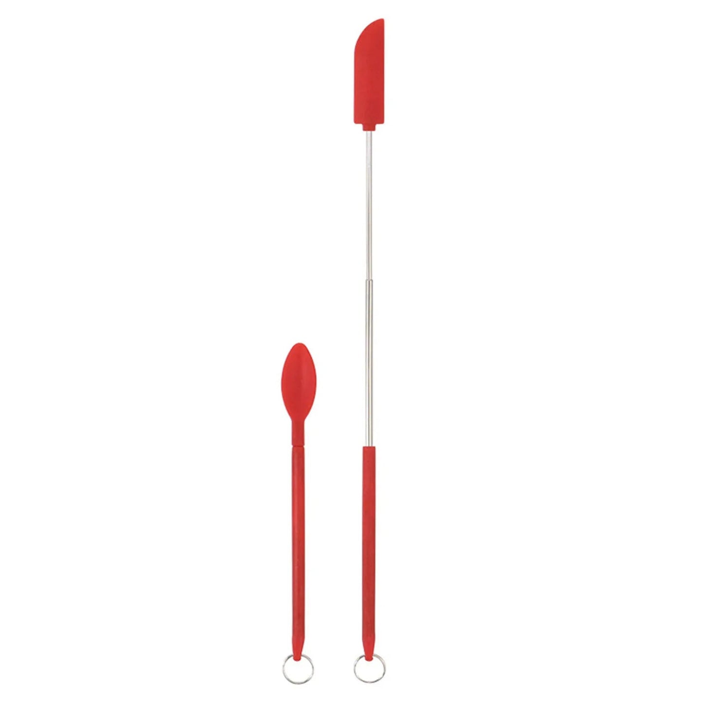 Set of Mini Silicone Jar Spatulas for Baking and Cooking