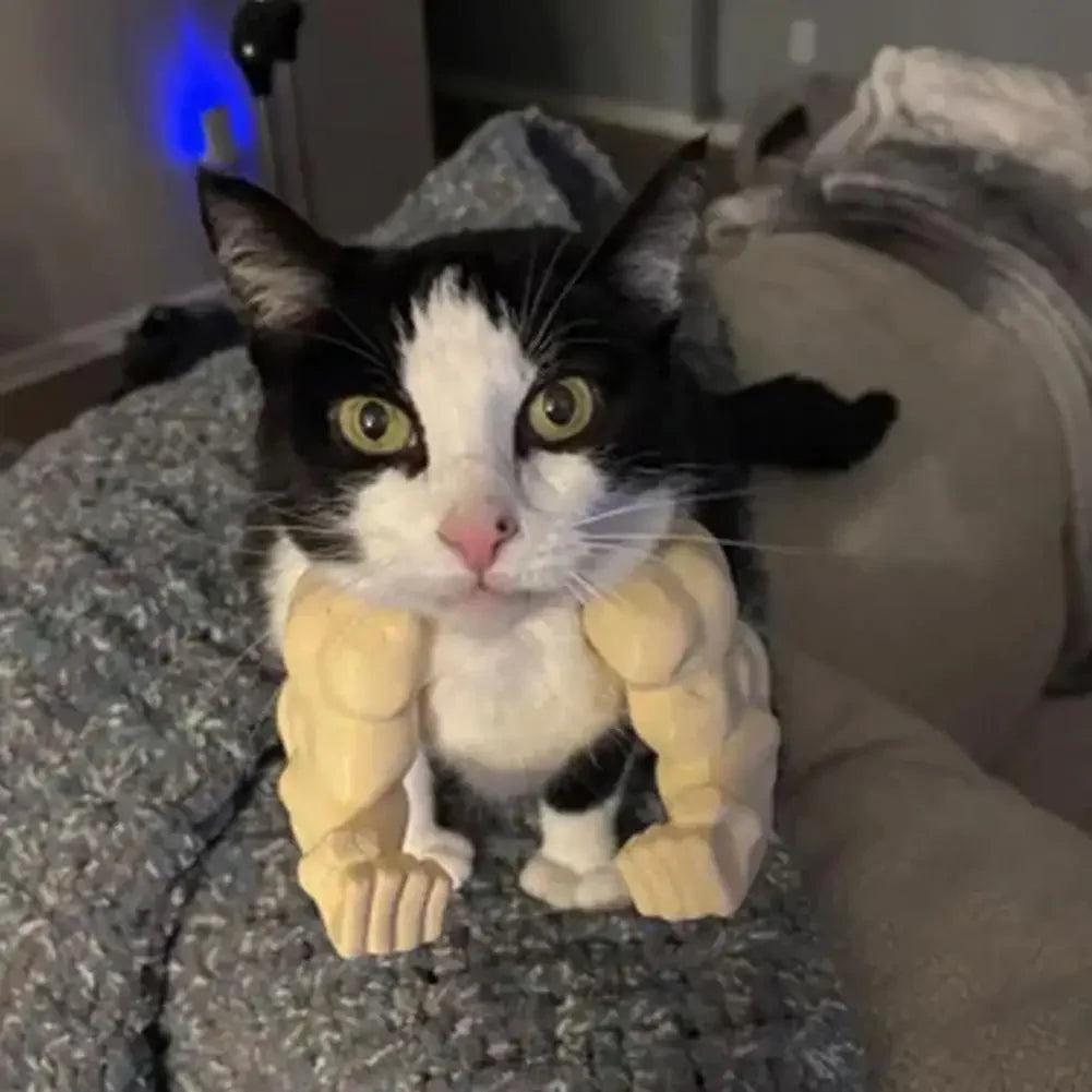 WhiskerWink™ - 3D Printed Funny Cat Arm Prop