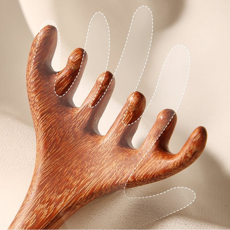 Sandalwood Meridian Comb for Relaxing Head and Neck Massage