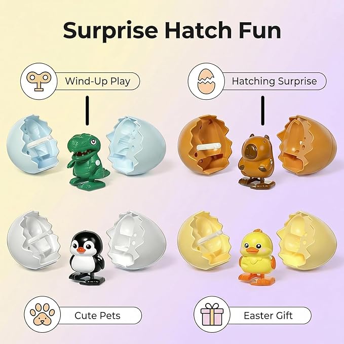 HatchWhirl - Endless Easter Fun with Magical Wind-Up Animal Races