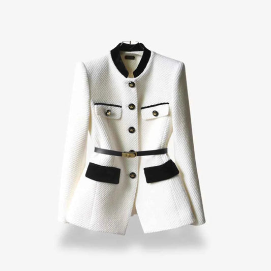 Tailored Tweed Blazer for Chic Office Style